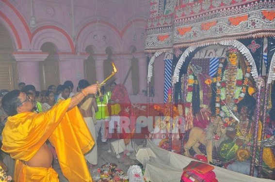 Maha-Saptami gathers huge crowd of devotees at ancient Durga Bari 